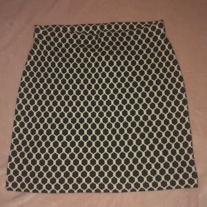 NWT geometric knit a-line skirt